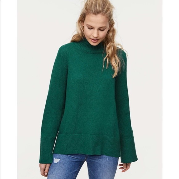 LOFT | Sweaters | Loft Mock Neck Swing 